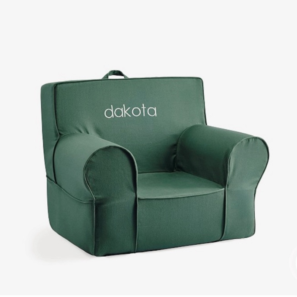 Pottery Barn Kids My First Anywhere Chair Slip Cover- Forest Green